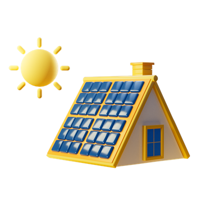 Huis bestaande uit zonnepanelen