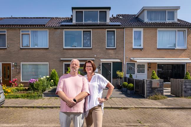 Stel voor rijtjeswoning met zonnepanelen