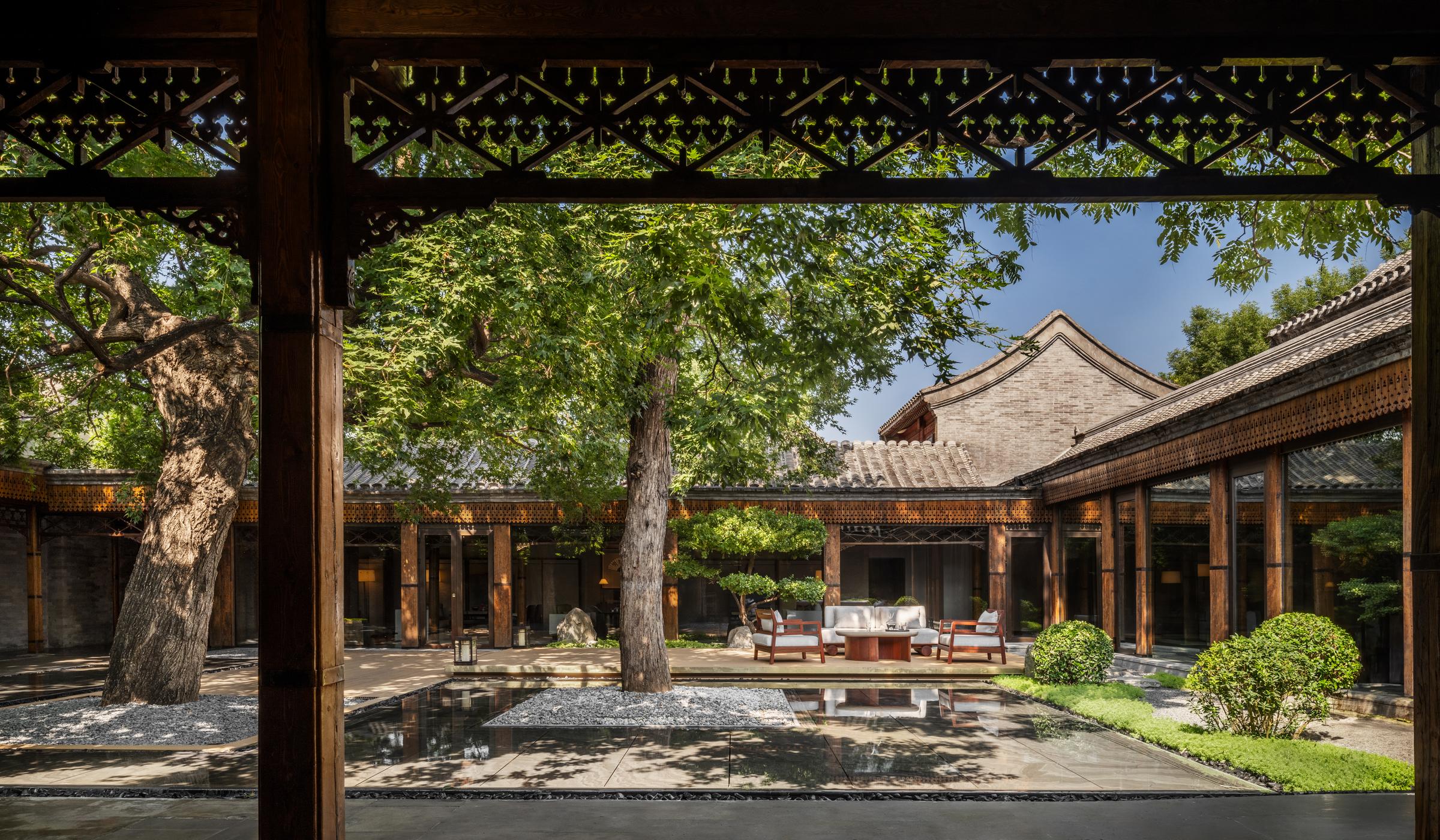 Hotel Courtyard at Mandarin Oriental Qianmen, Beijing