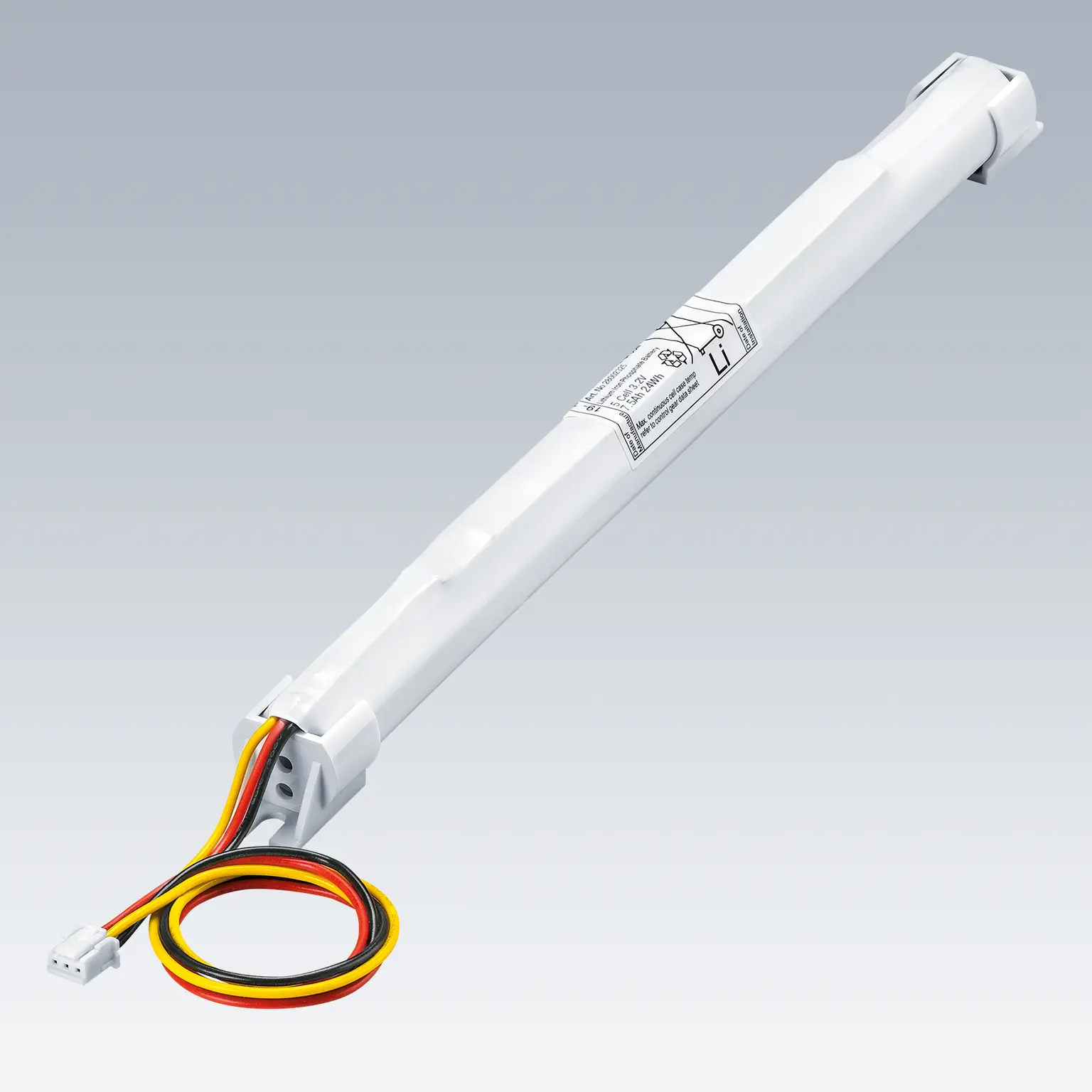 LED emergency lighting battery pack with wiring connector from Zumtobel
