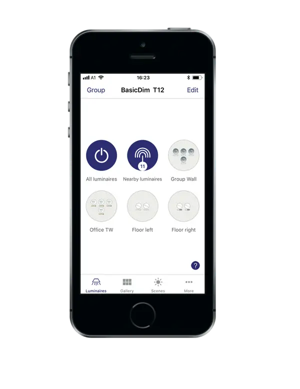 basicDIM for the control of individual rooms