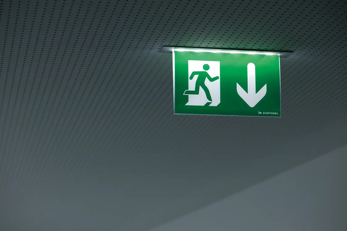 Escape signs by Zumtobel Lighting