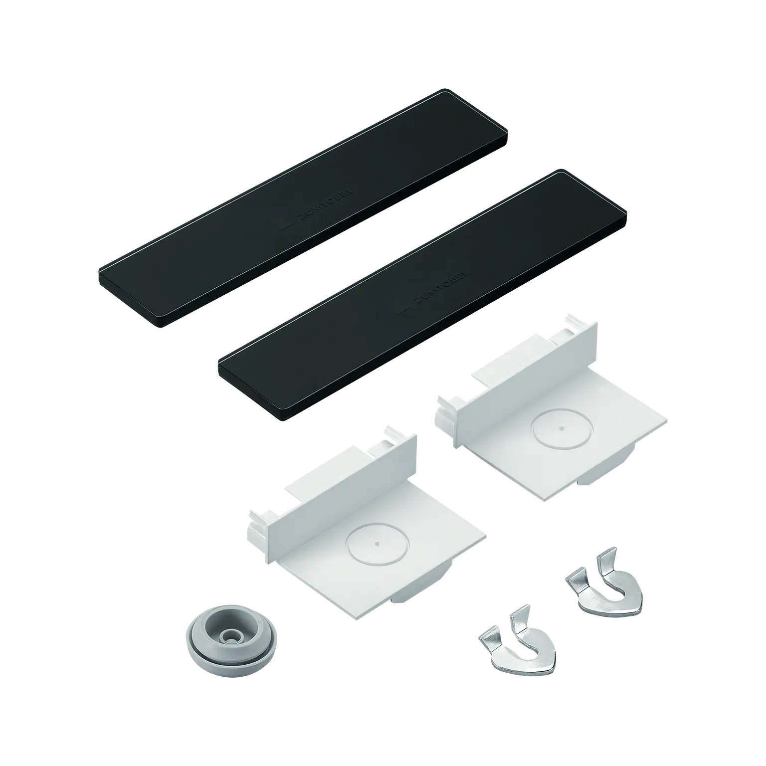 Suspension mounting kit components for lighting installation by Zumtobel