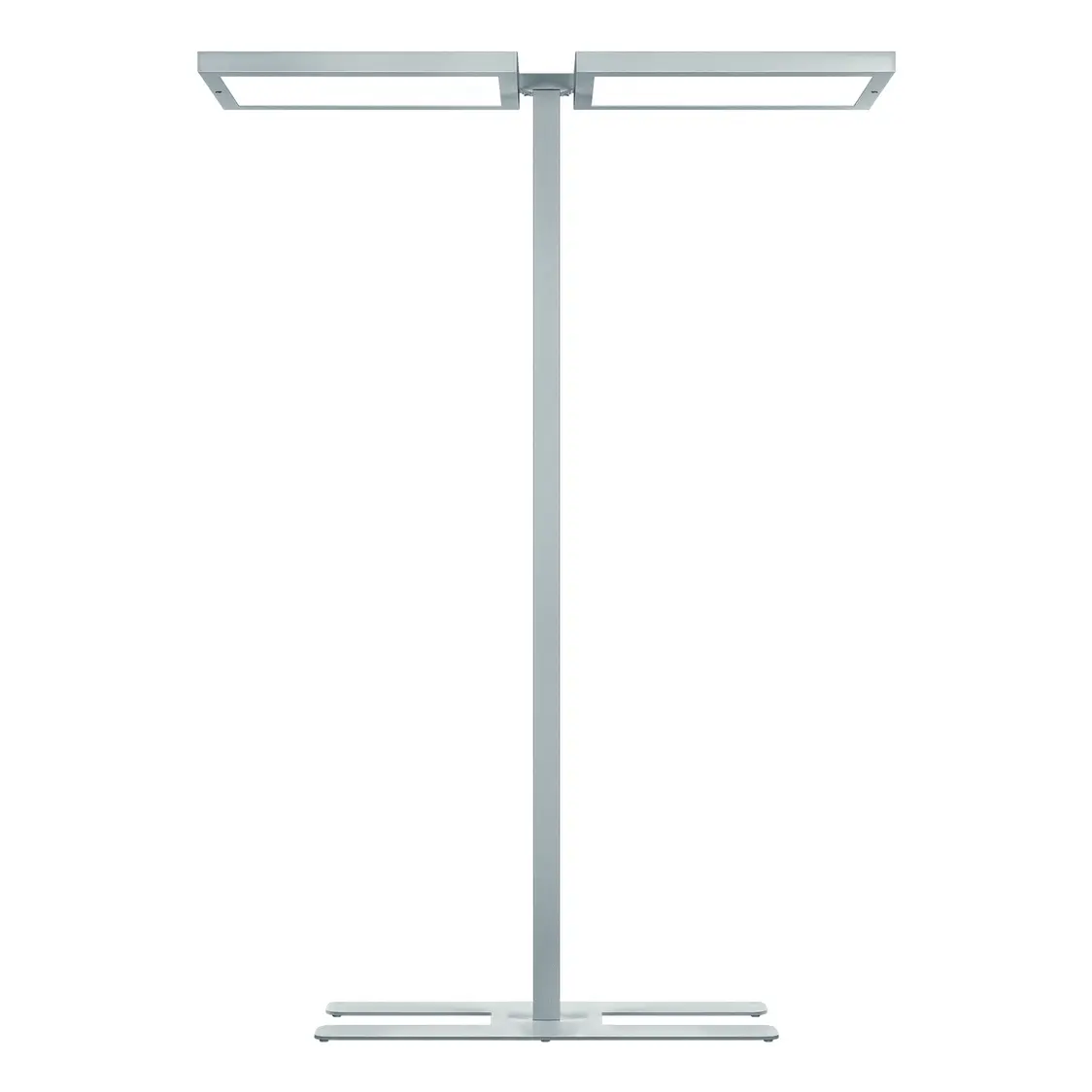 Die EPURIA Stehleuchte bietet eine moderne, minimalistische Bauweise mit zwei rechteckigen Lichtfeldern und sorgt für gleichmäßige Raumbeleuchtung.