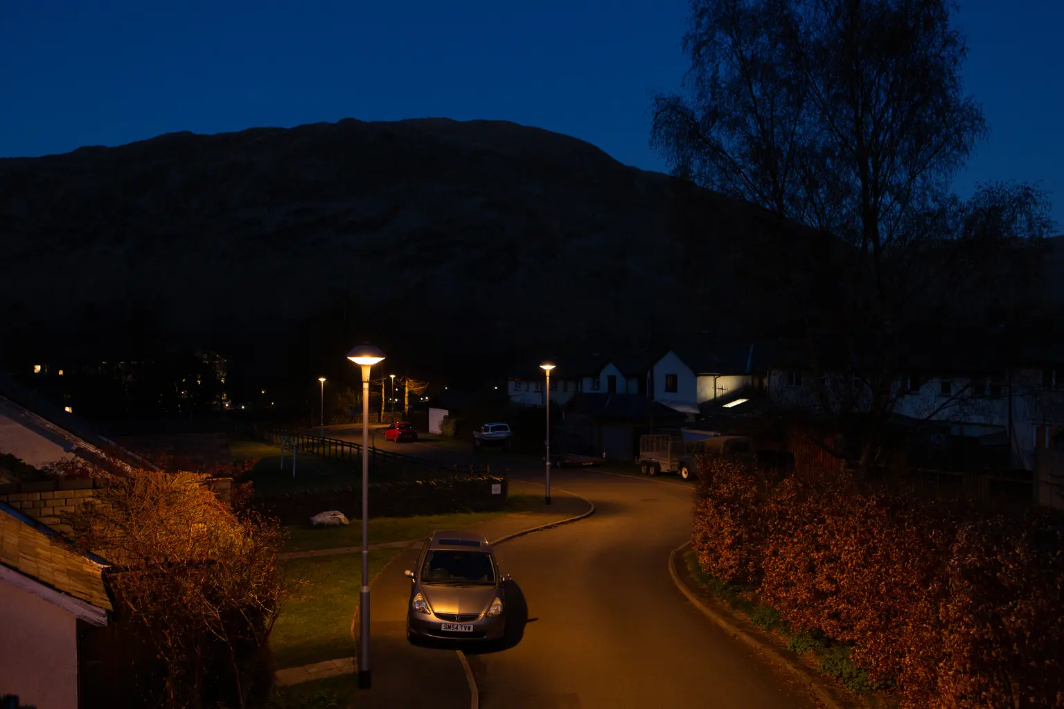 uno scatto notturno della Cumbria 