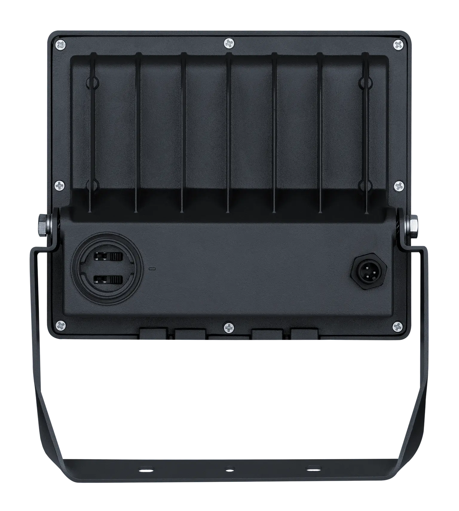 An image showing the CCT switch on the backside of Leonie floodlight
