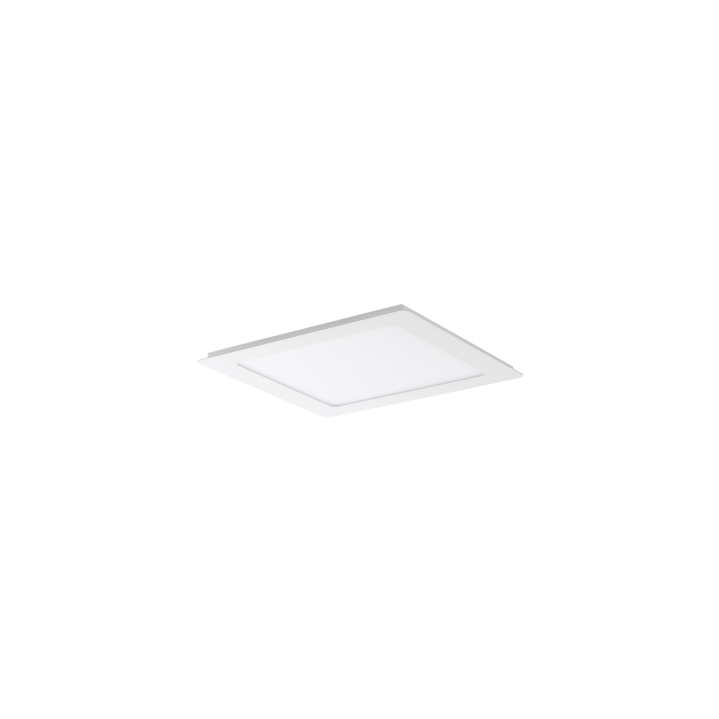 Un elegante pannello luminoso a LED quadrato progettato per l'installazione a soffitto incassata. Fornisce un'illuminazione uniforme ed efficiente dal punto di vista energetico per interni moderni.
