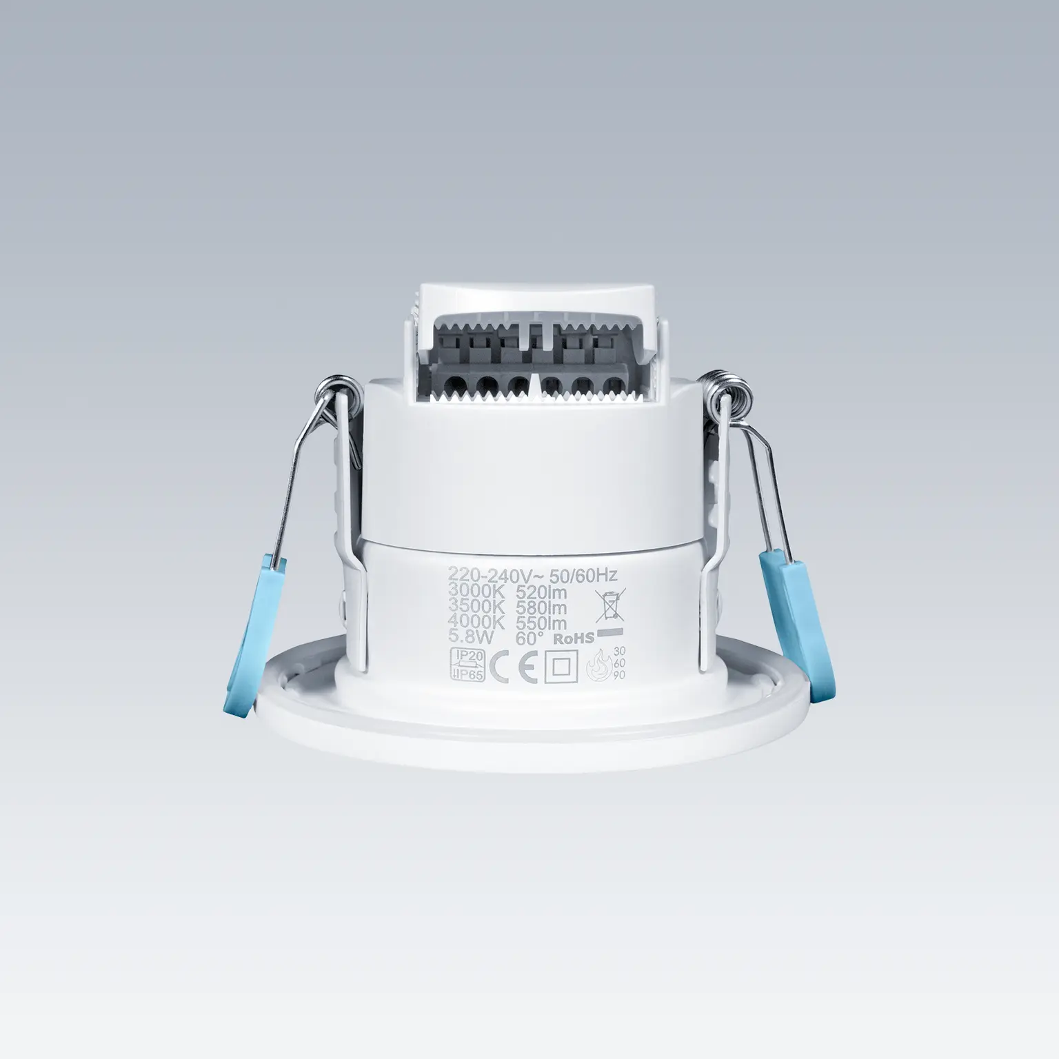 Side view of Sylvie downlight
