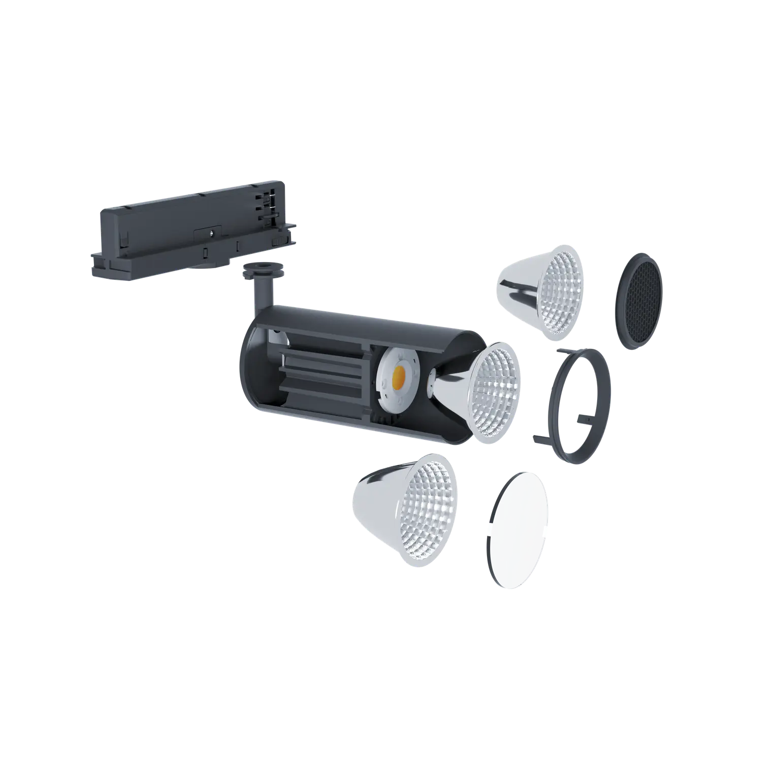 Faretto Tonic ad alte prestazioni di Thorn Lighting con riflettori intercambiabili e controllo dell'abbagliamento