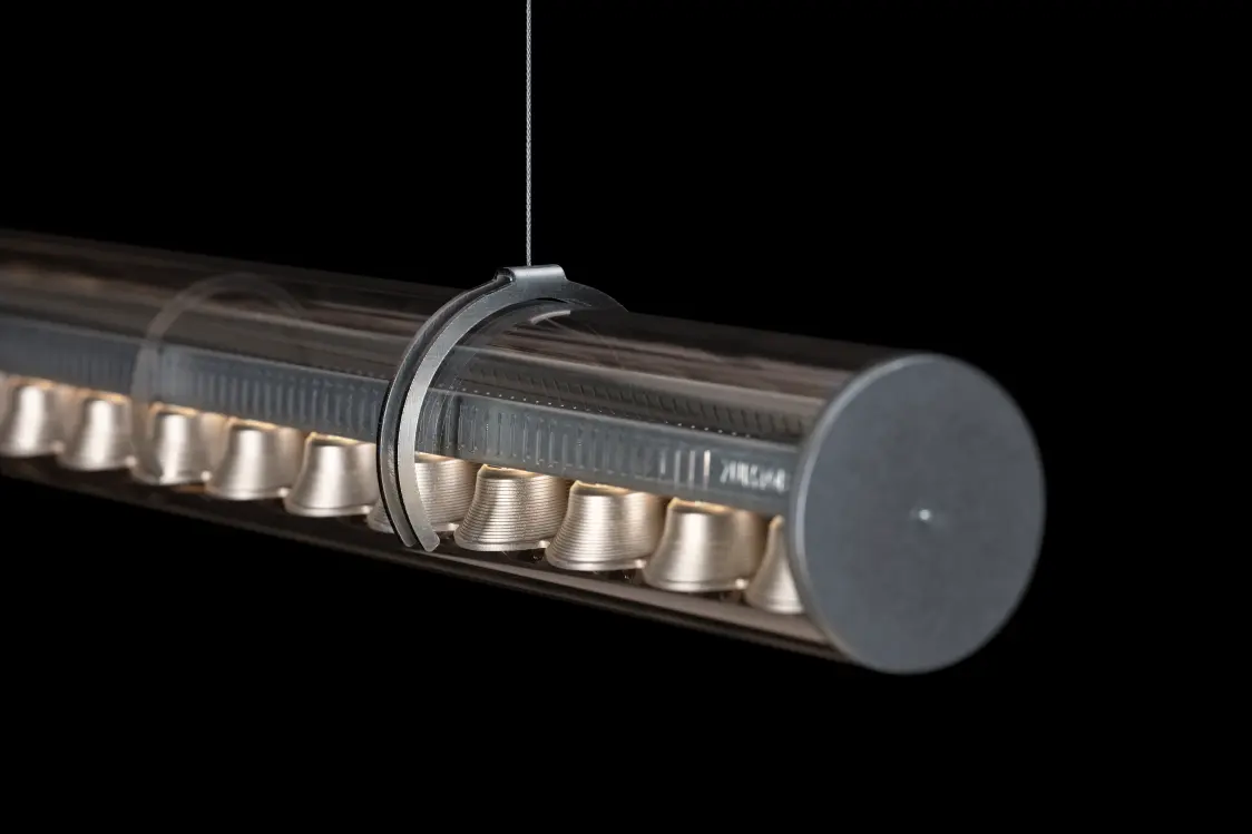 Solena in detail on a black background.