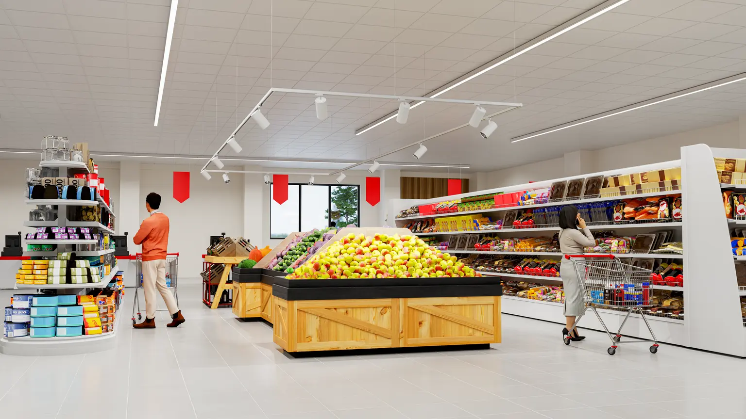 Illuminazione per supermercati