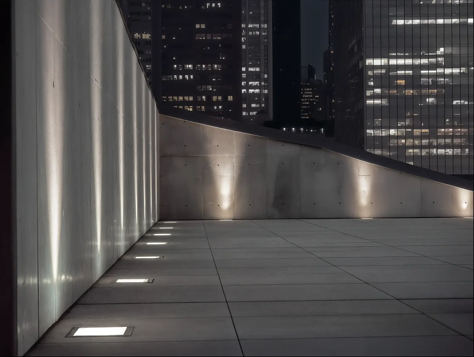 Ein Bild aus der Vogelperspektive von Axyl Opera Drive Over - einer Bodeneinbauleuchte