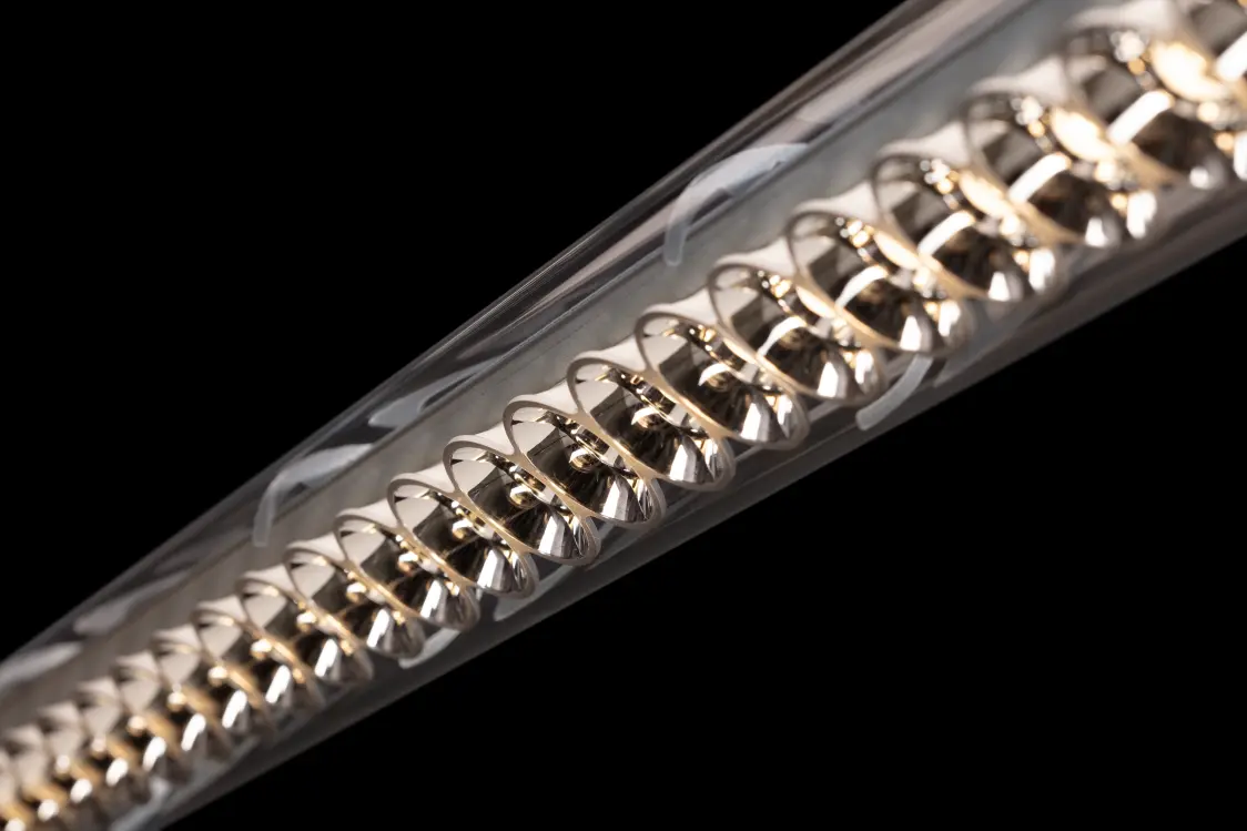 Solena in close-up. Close-up from slightly below. 