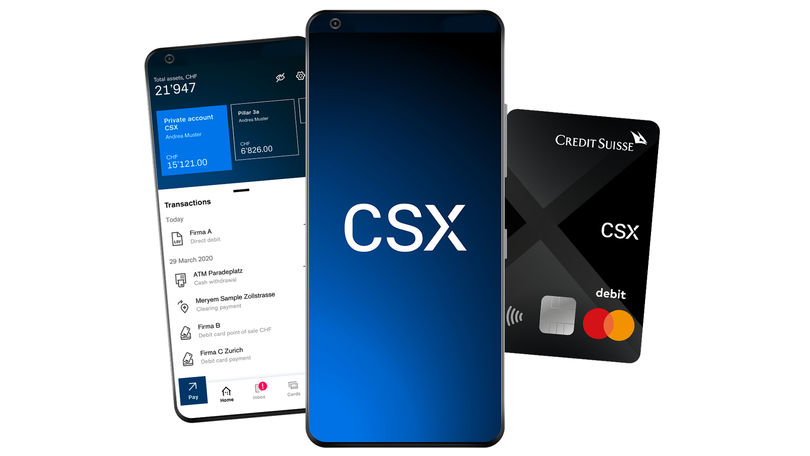 CSX Digitales Banking für jeden Tag Credit Suisse