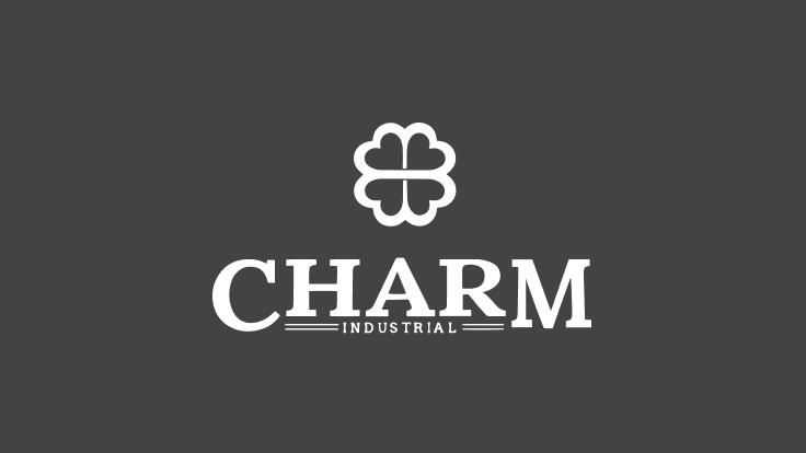 logo on a dark background