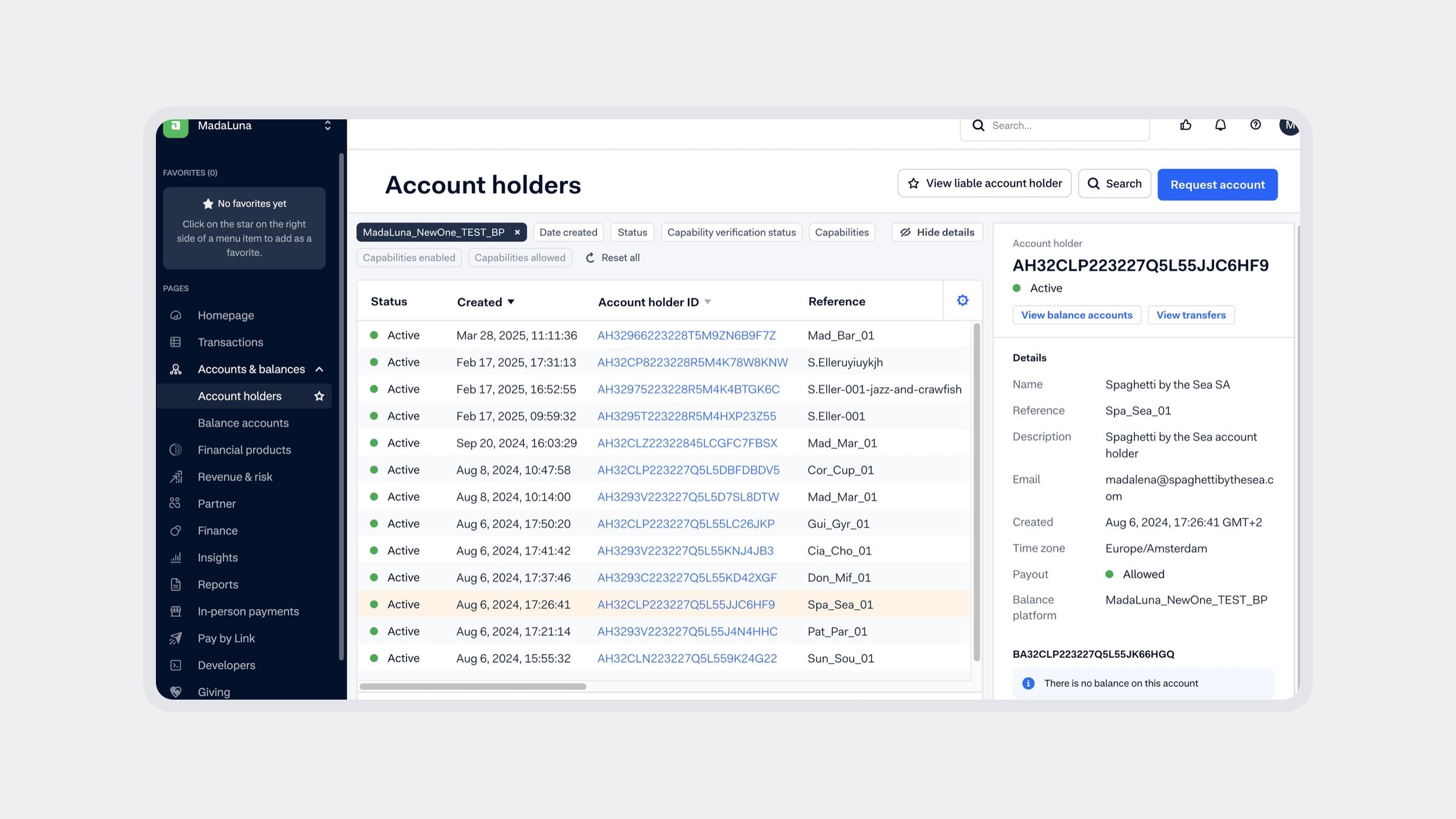 UI screens for product updates