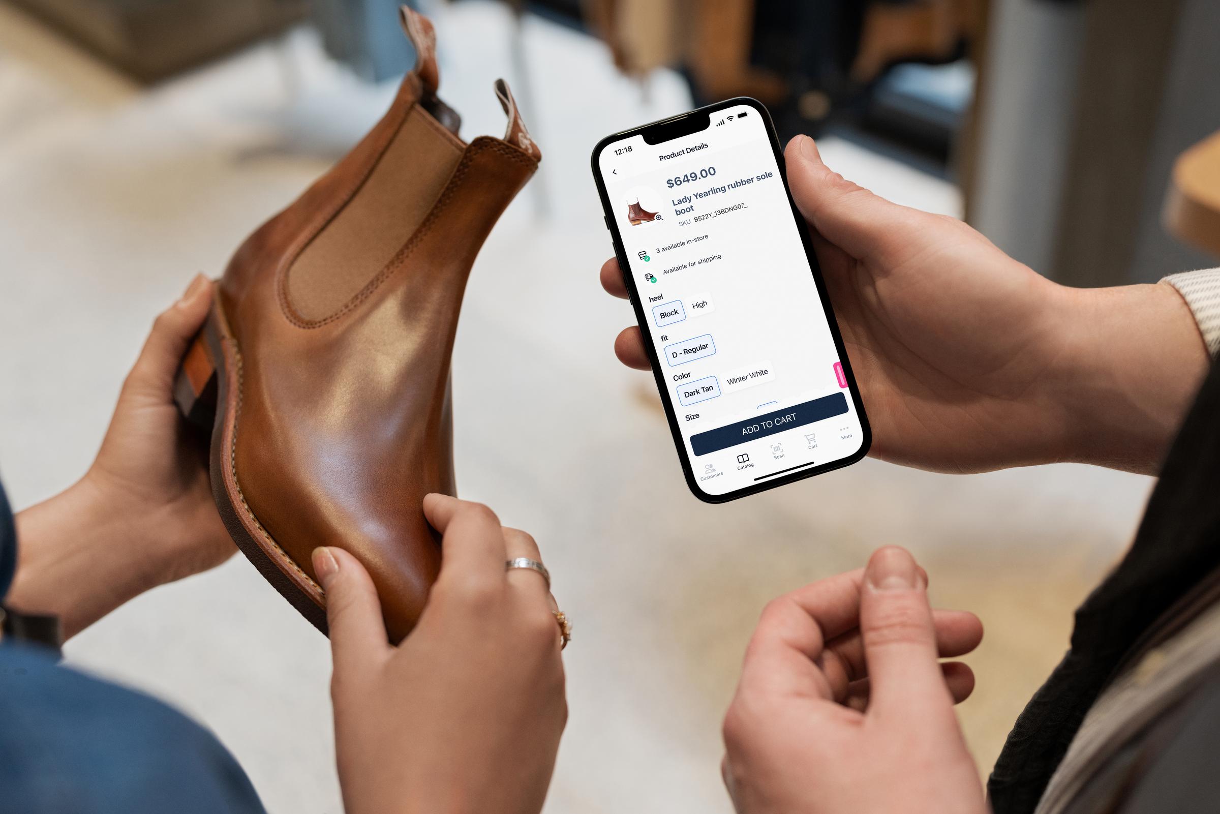 A online payment check out screen on a iphone buying a booth