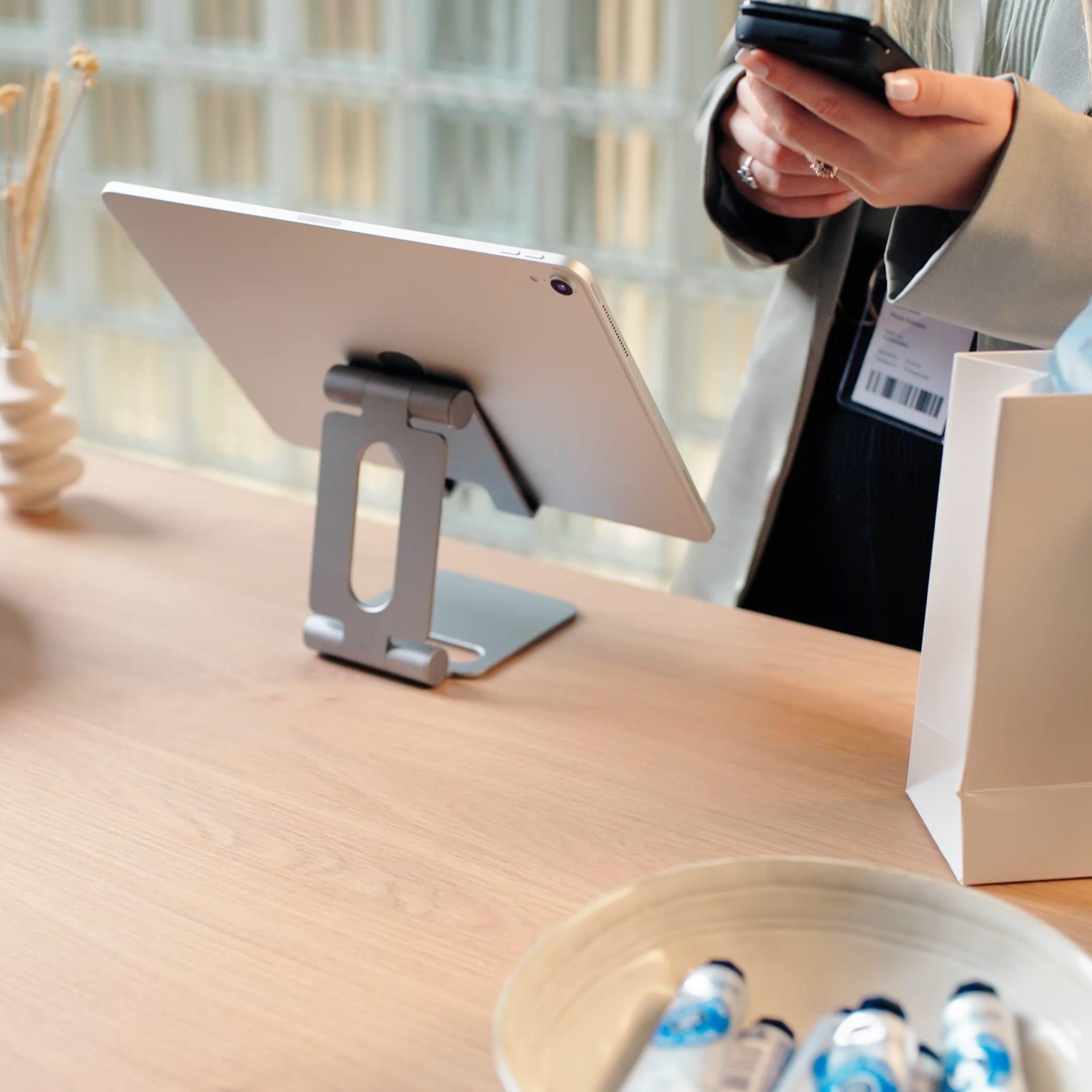 checkout at a cosmetics store