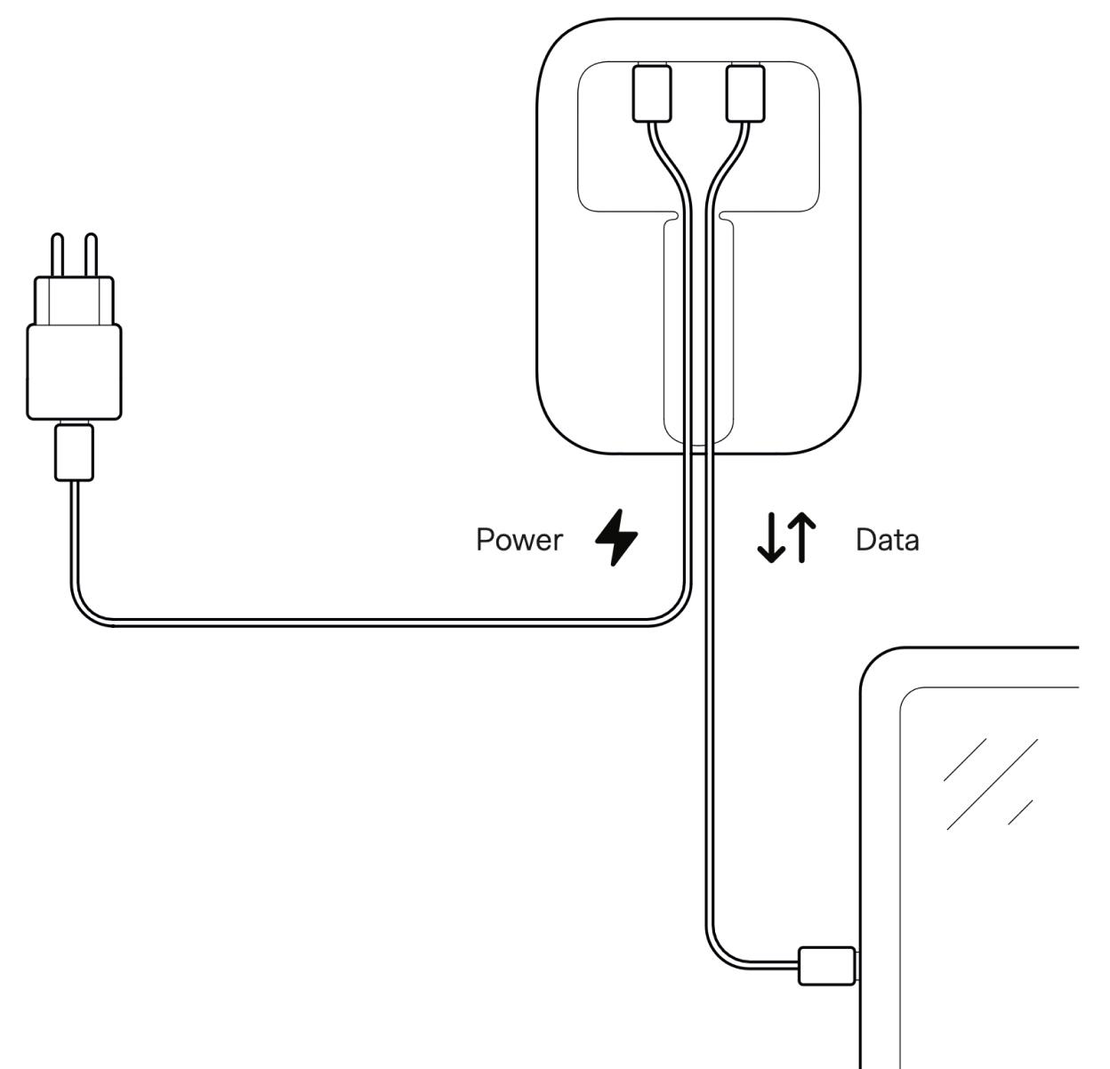 Connecting the dock