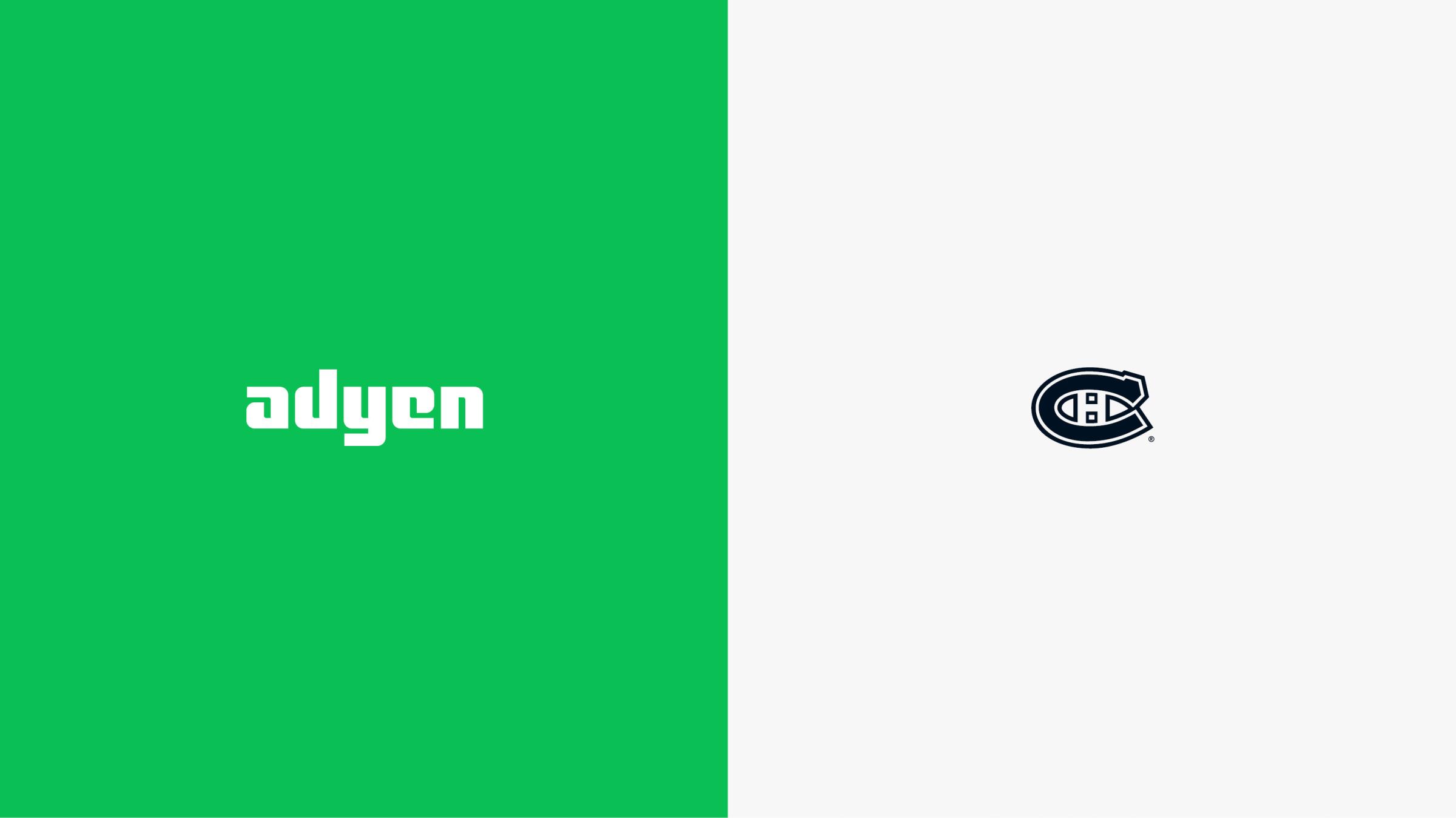 Adyen and the Canadiens logo
