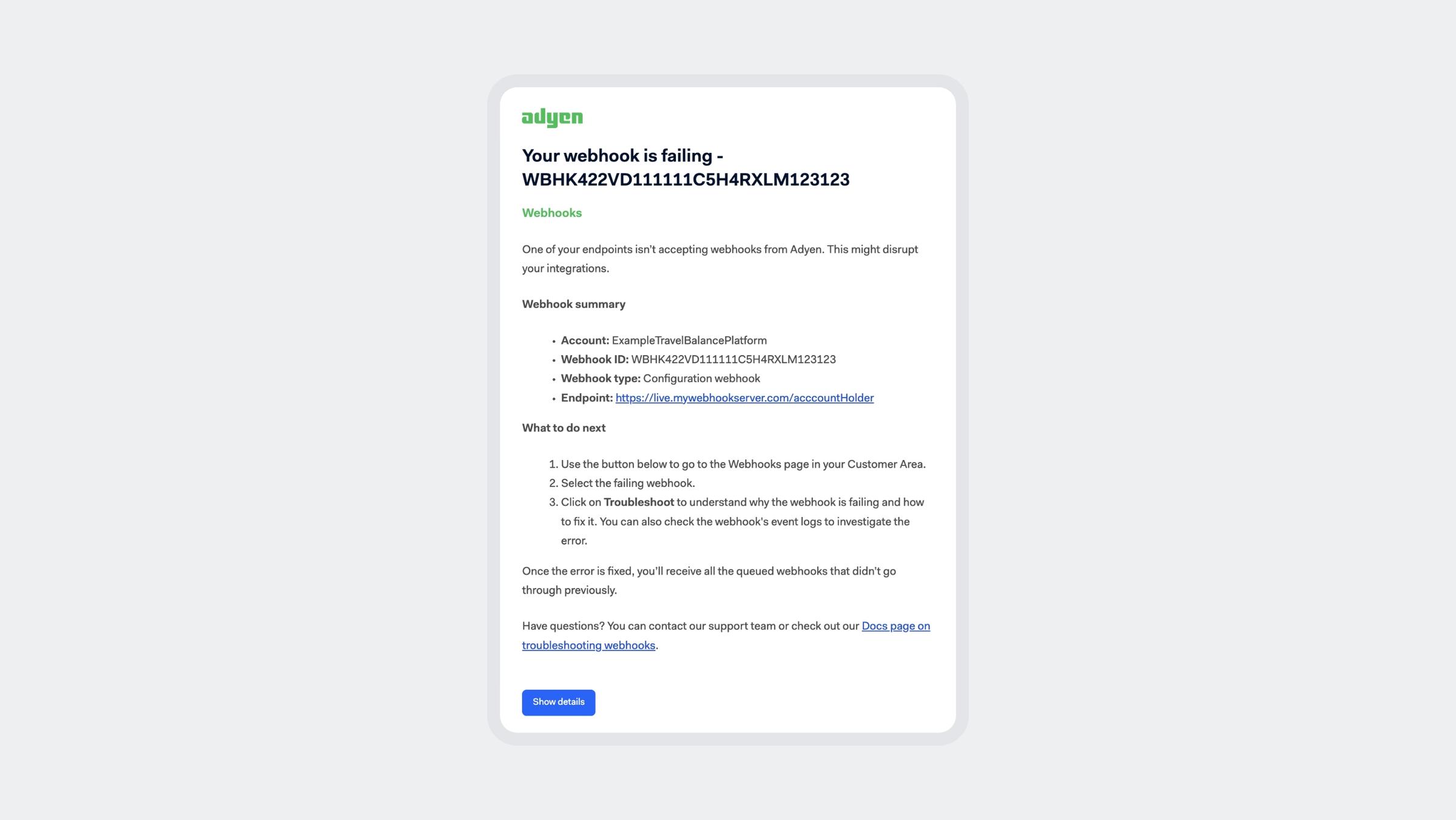 UI screens for product updates