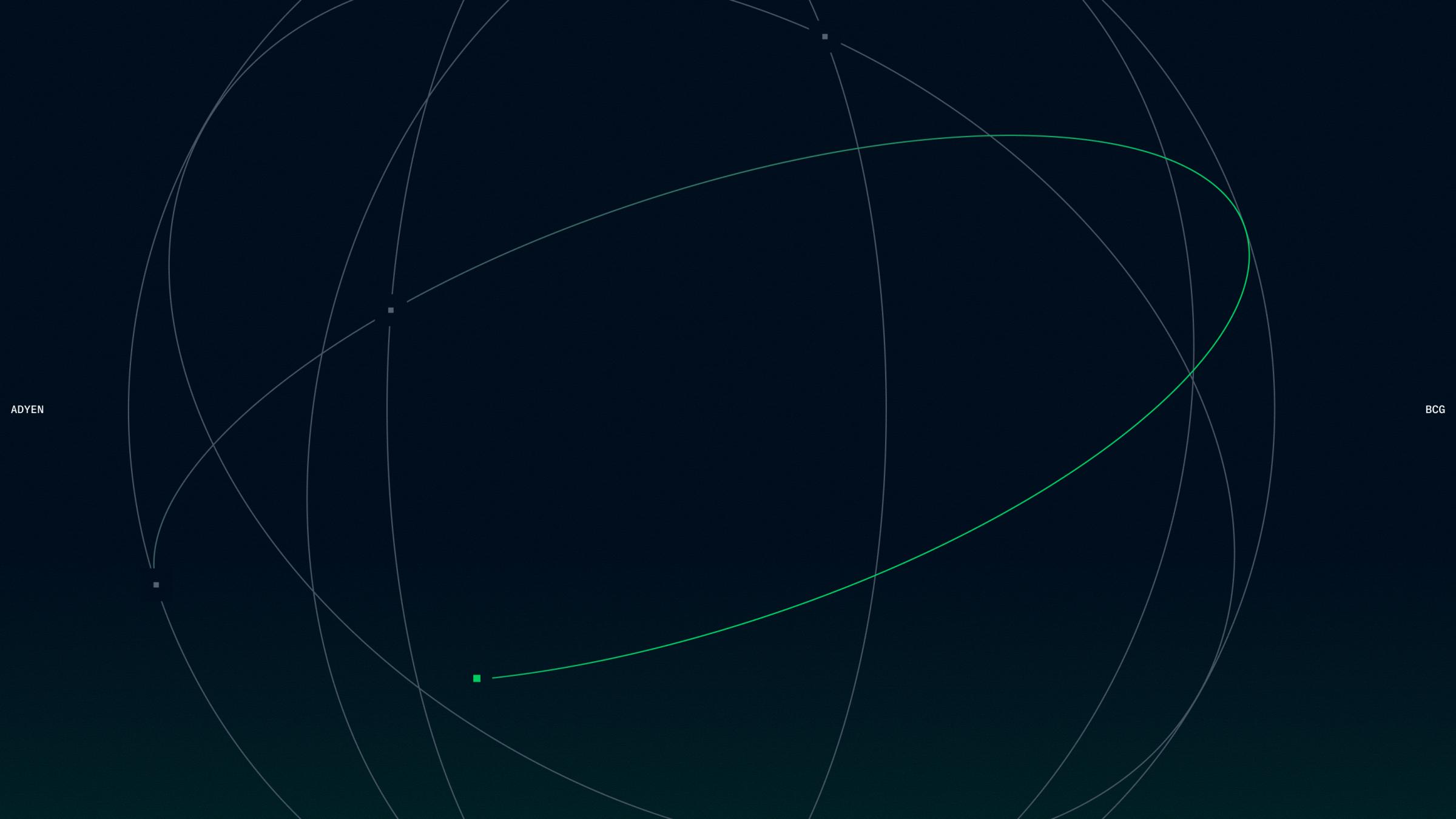 adyen bcg header with an illustration of a planet