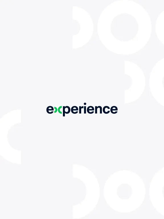 Adyen Experience logo on a grey branded background.