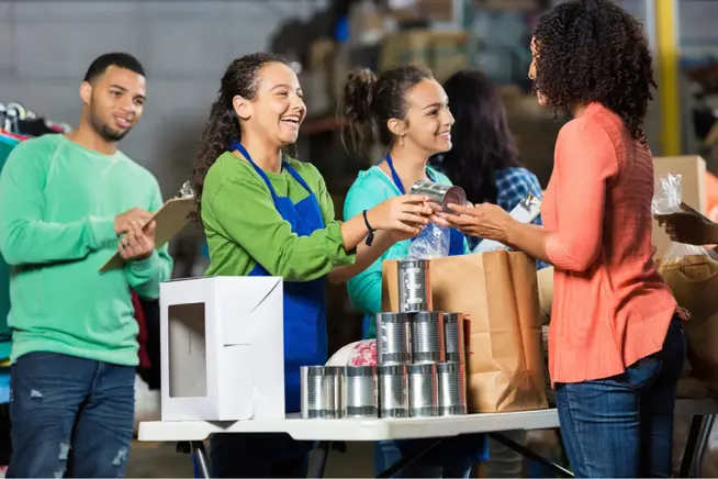 Volunteers at GoFundMe charity event