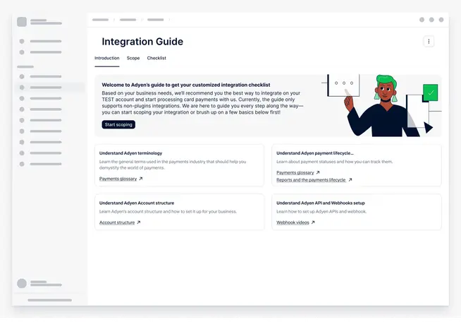 Custermer Area screen overview to announce that the new product is added to Customer Area > Developers > Integration Guide