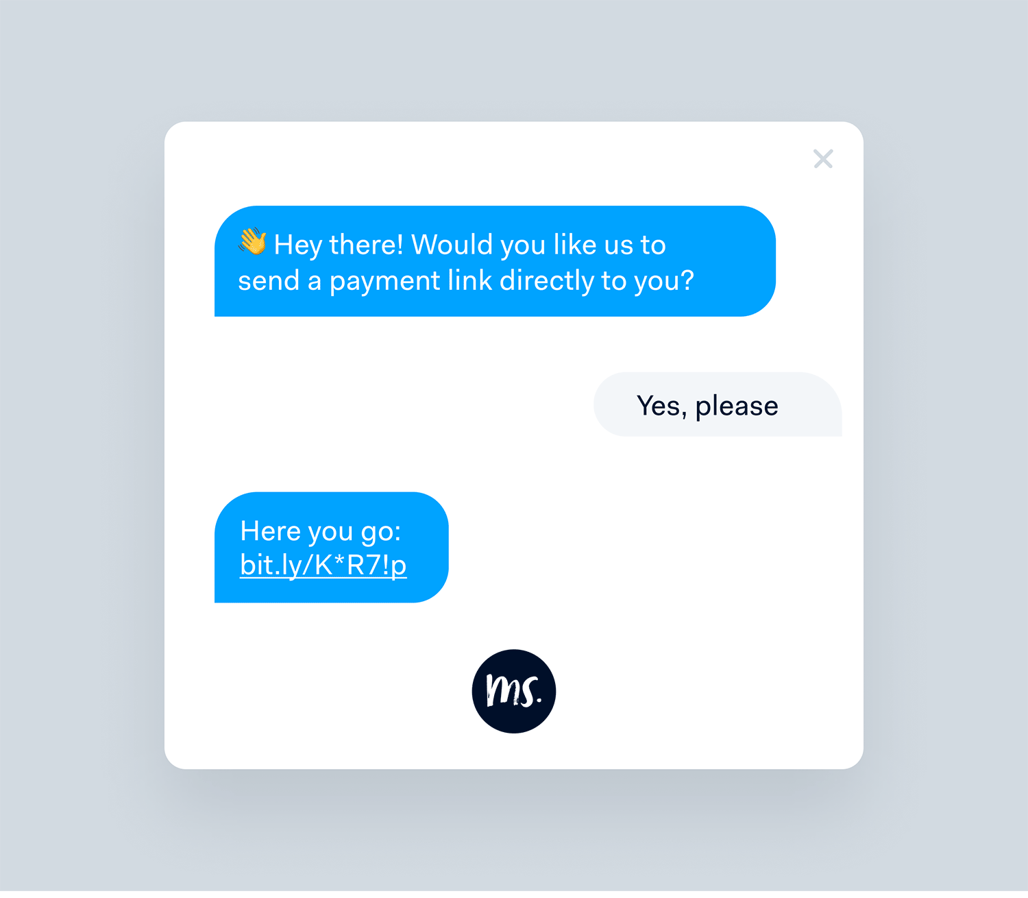 Pay by Link via eines Chatbots