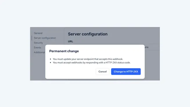 Confirm Change Popup