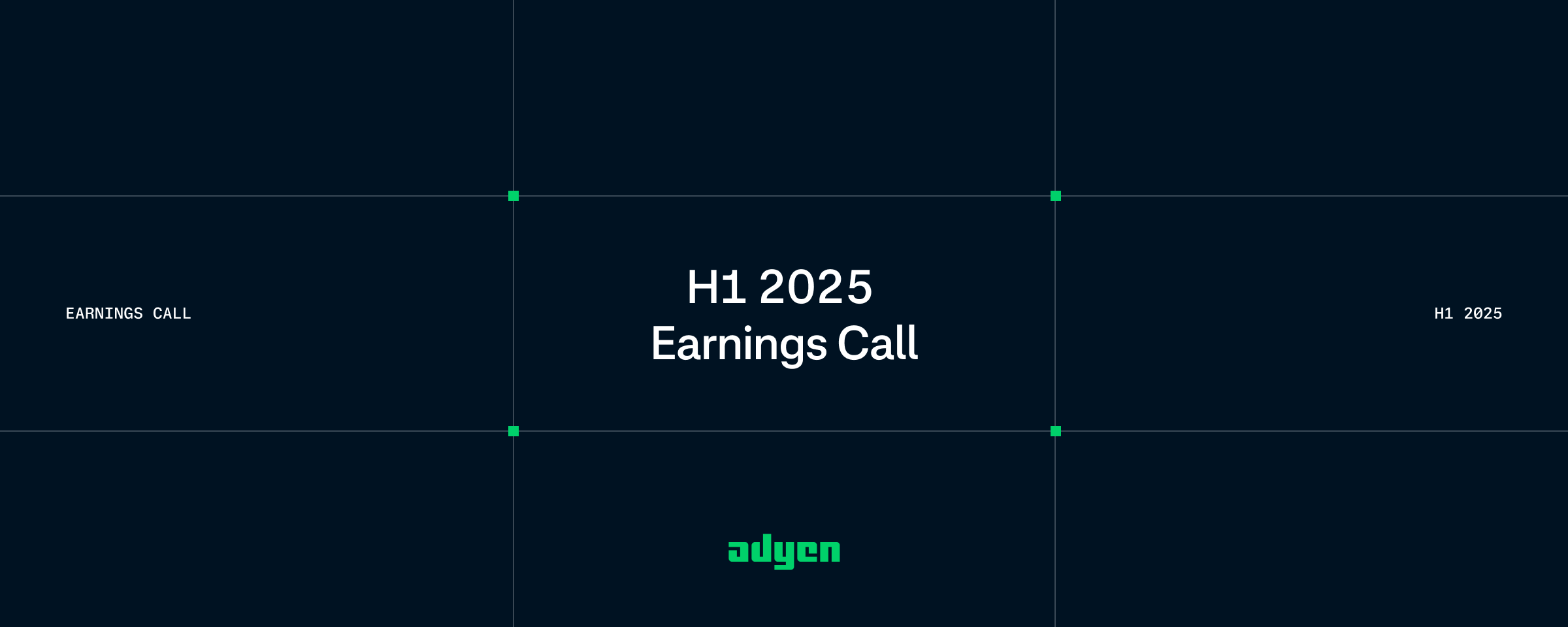 H1 2025 Earnings Call presentation by Adyen.