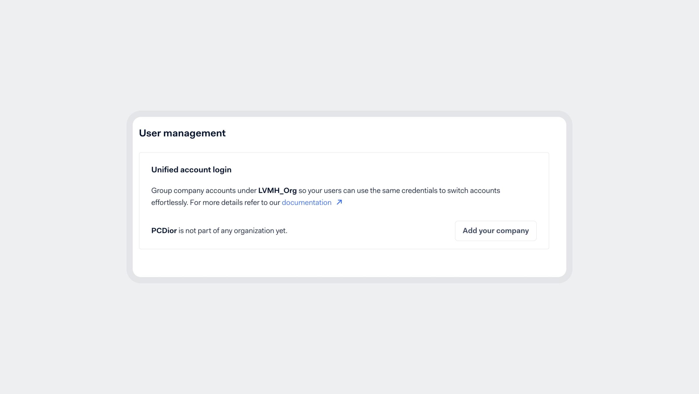 UI screens for product updates