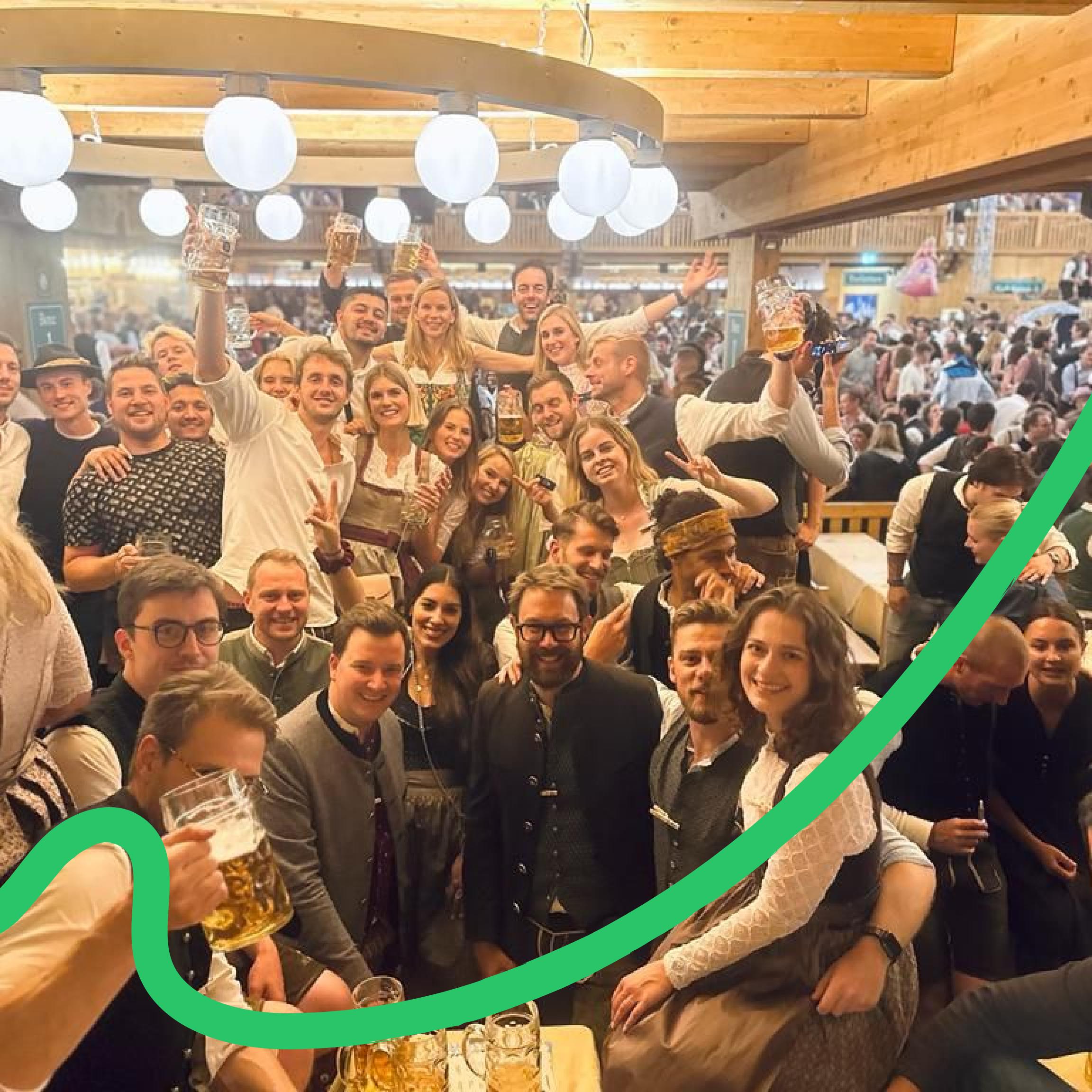 Event attendees at Octoberfest in Germany.