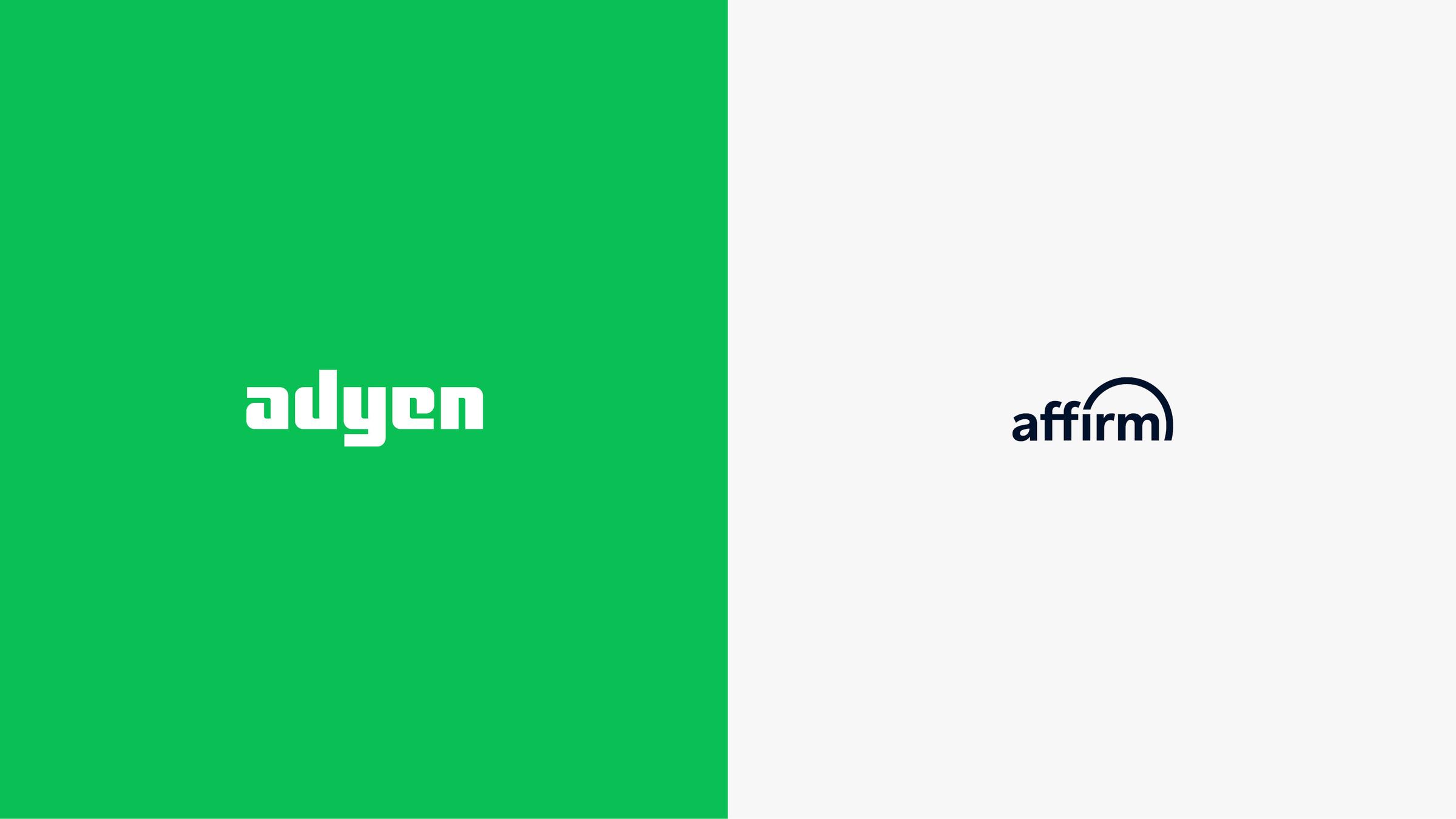 Adyen and affirm banner together