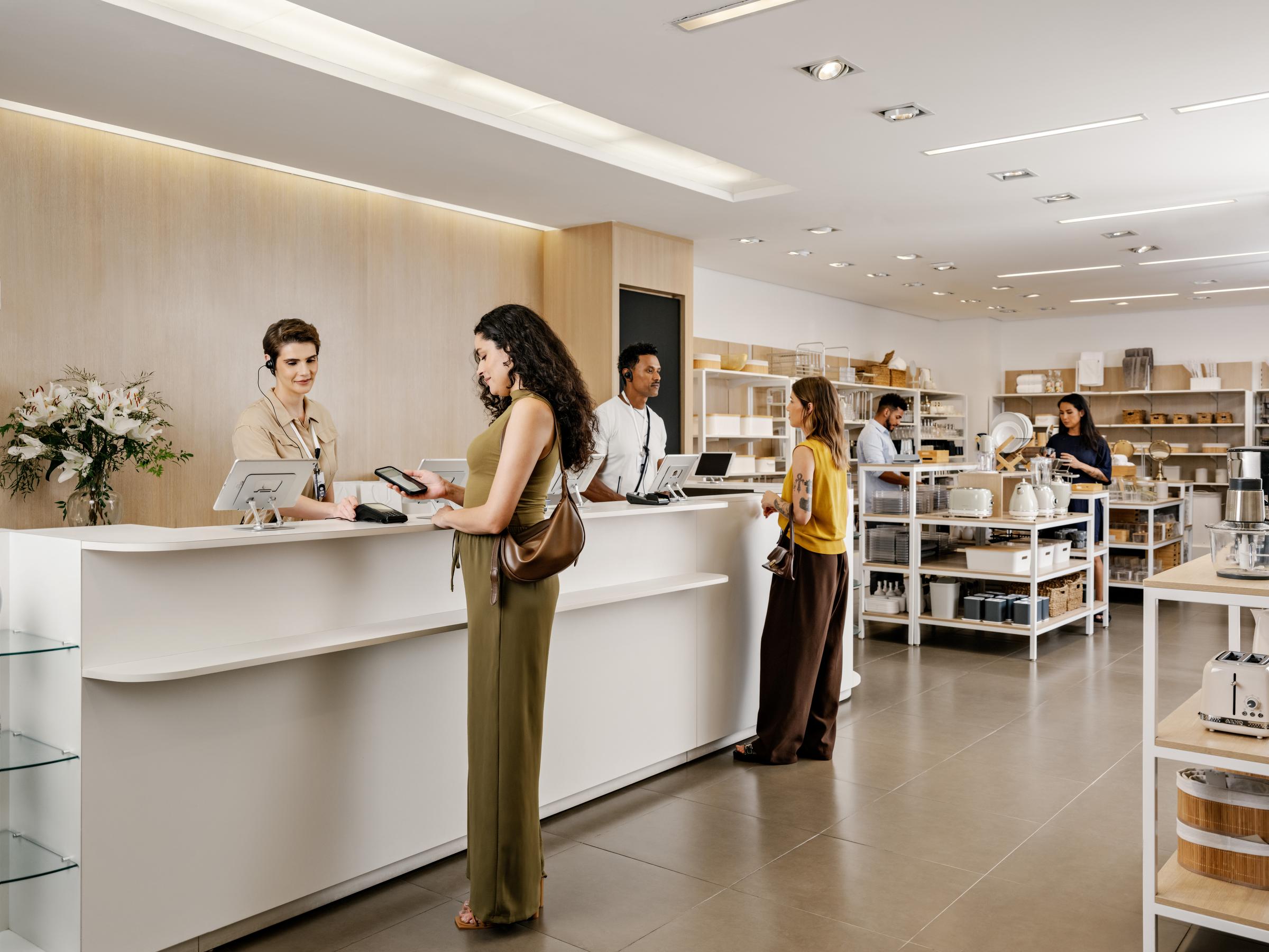 Payment at the counter