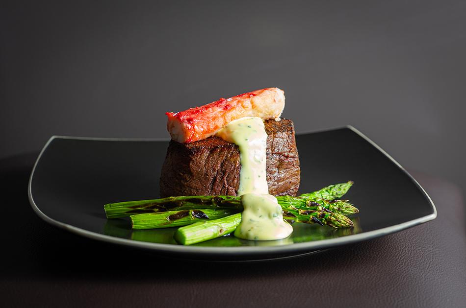 Dinner offering at Tony's - the event venue.