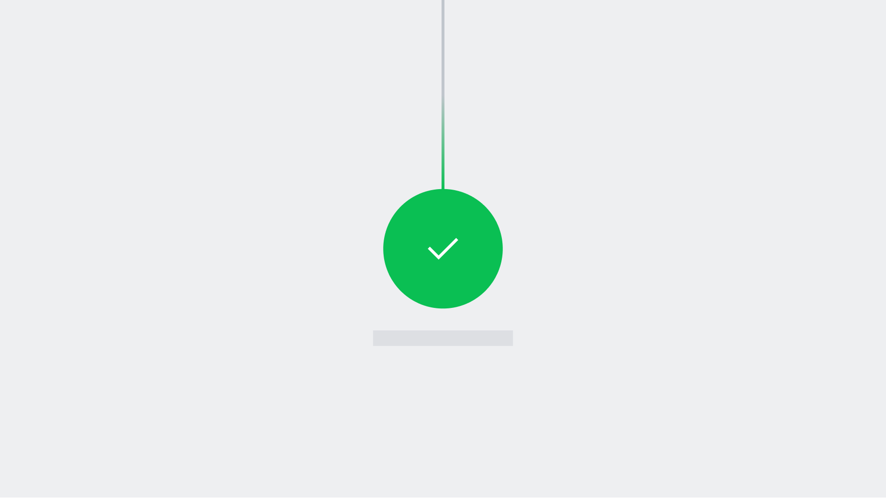 checkmark icon showing approved transation