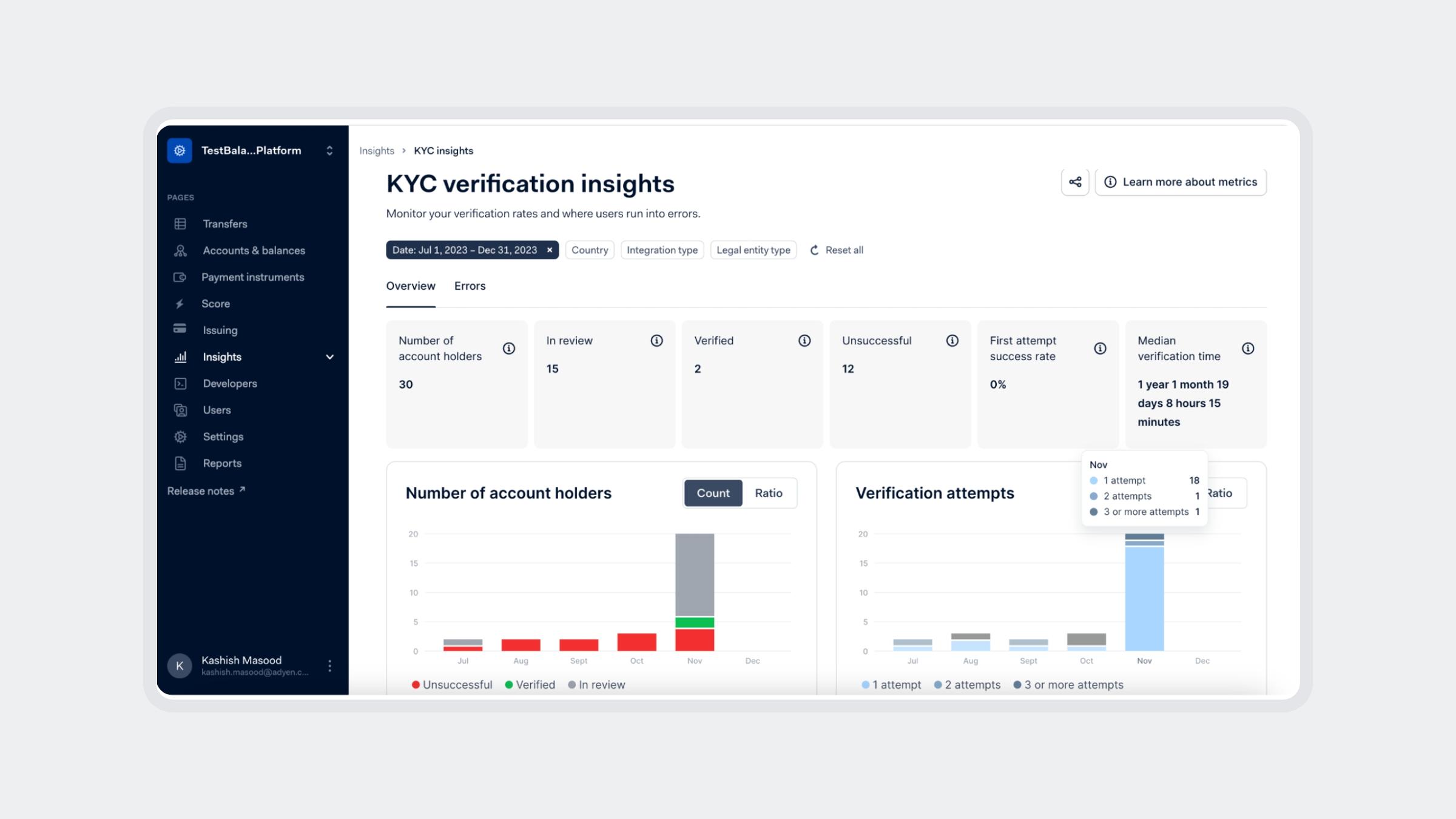 UI screens for product updates