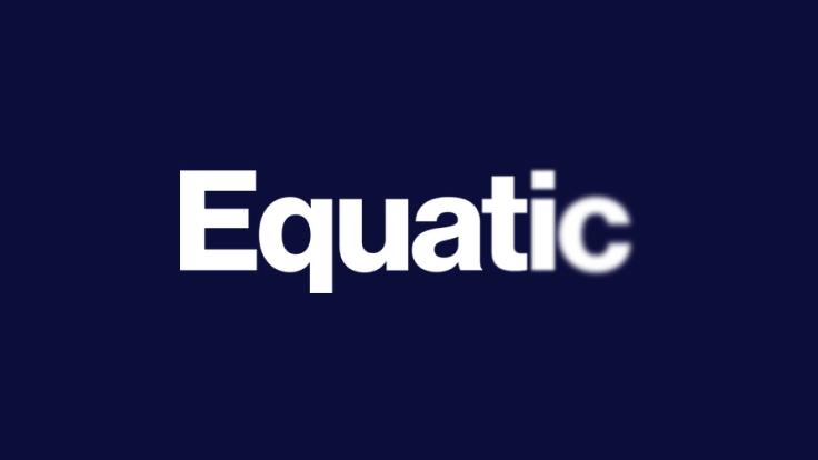 equatic logo on a dark background