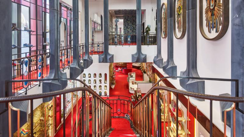 Inside a Christian Louboutin boutique