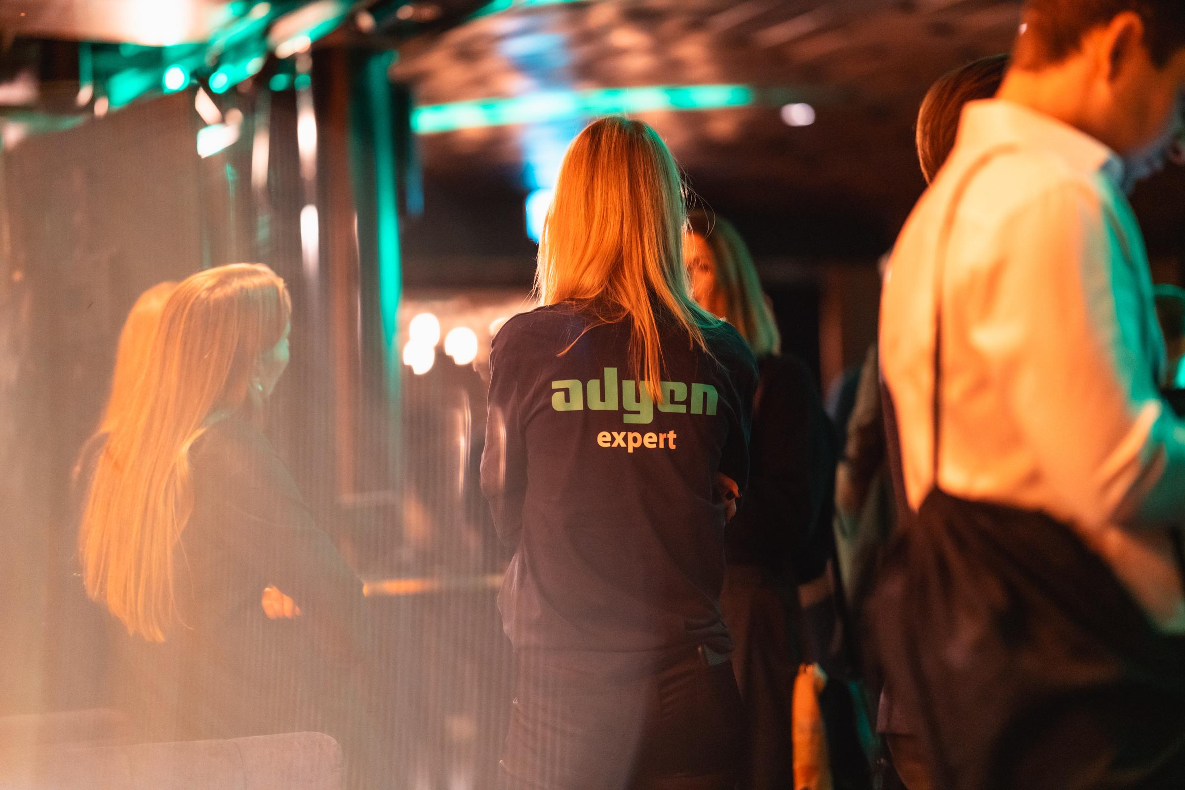 Attendees at Adyen Experience event in Berns in Sweden.