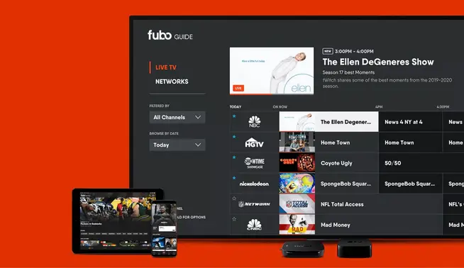Fubo TV UI