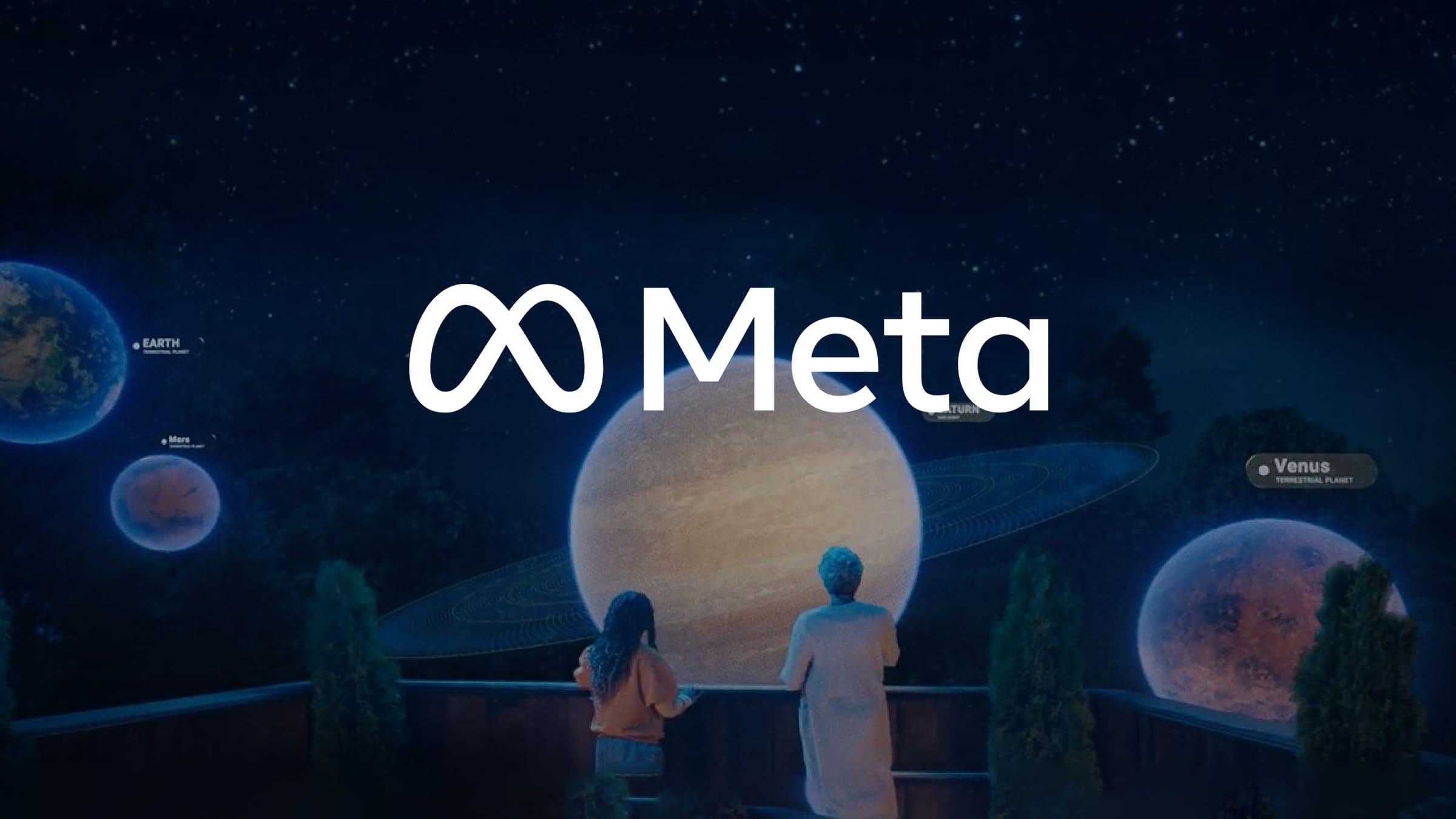 Meta Logo Image of solar system
