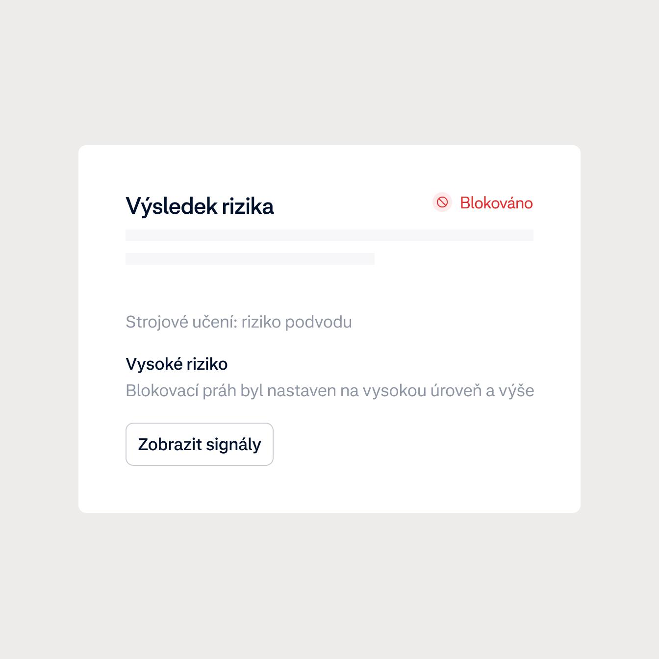 UI screen about Risk result for Index Hospitality