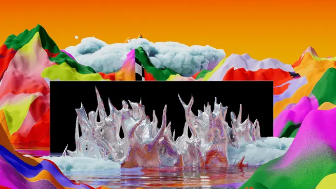 3D abstract art by Adobe artist