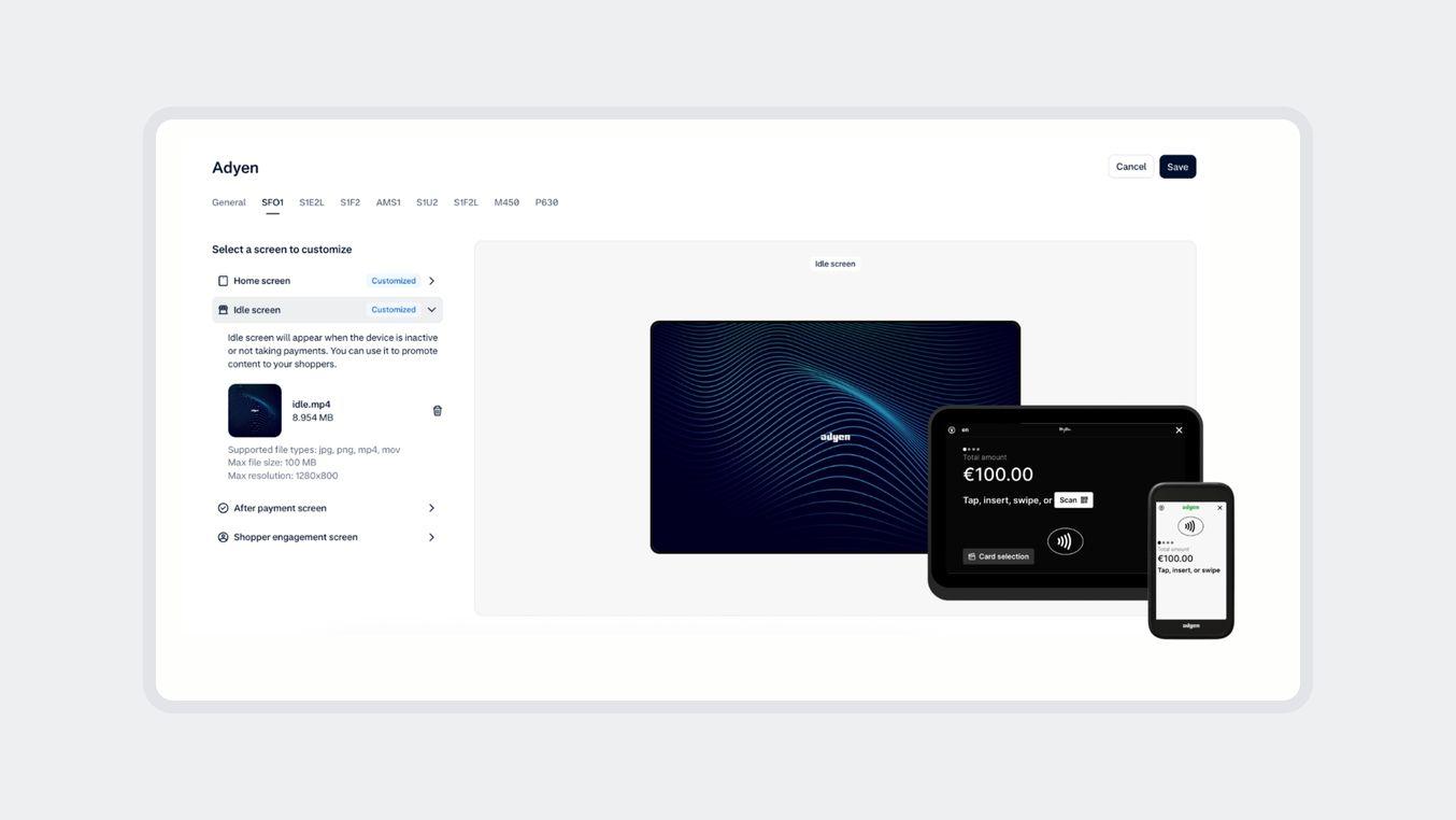 SFO1 ui image the latest Adyen