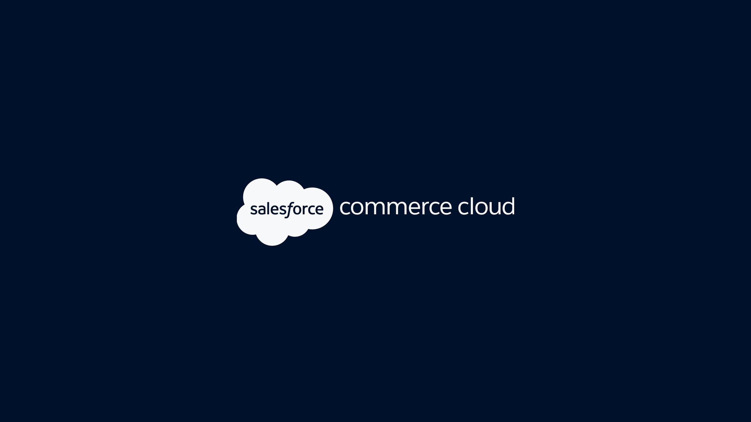 Salesforce commerce cloud on adyen black background