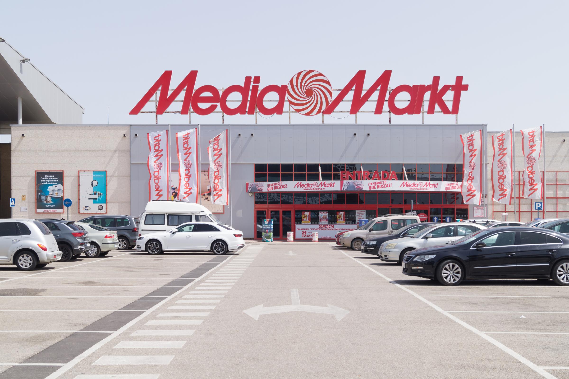 Vorderansicht des Media Markt-Geschäfts
