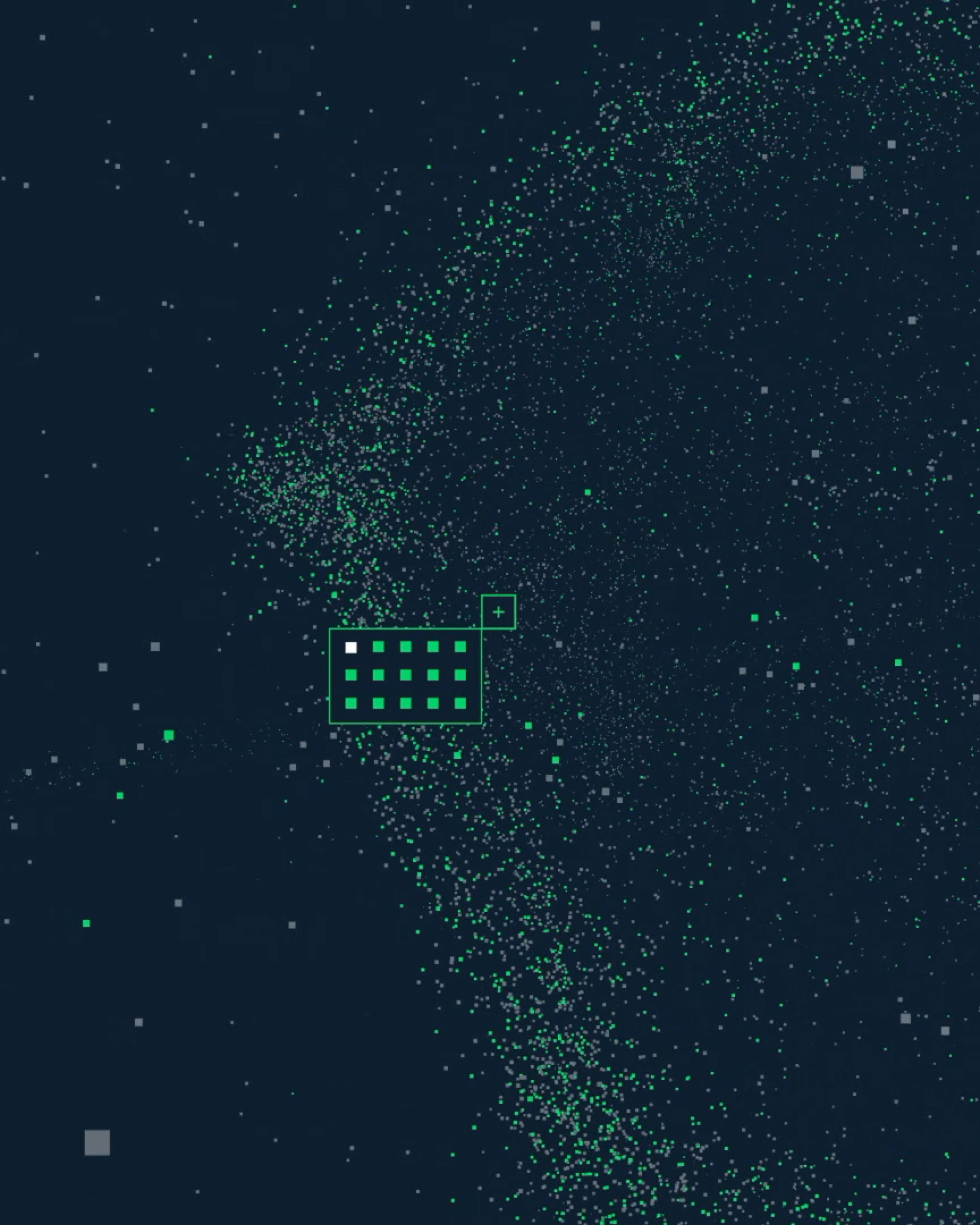 Digital network visualization representing secure payment processing with Adyen technology.